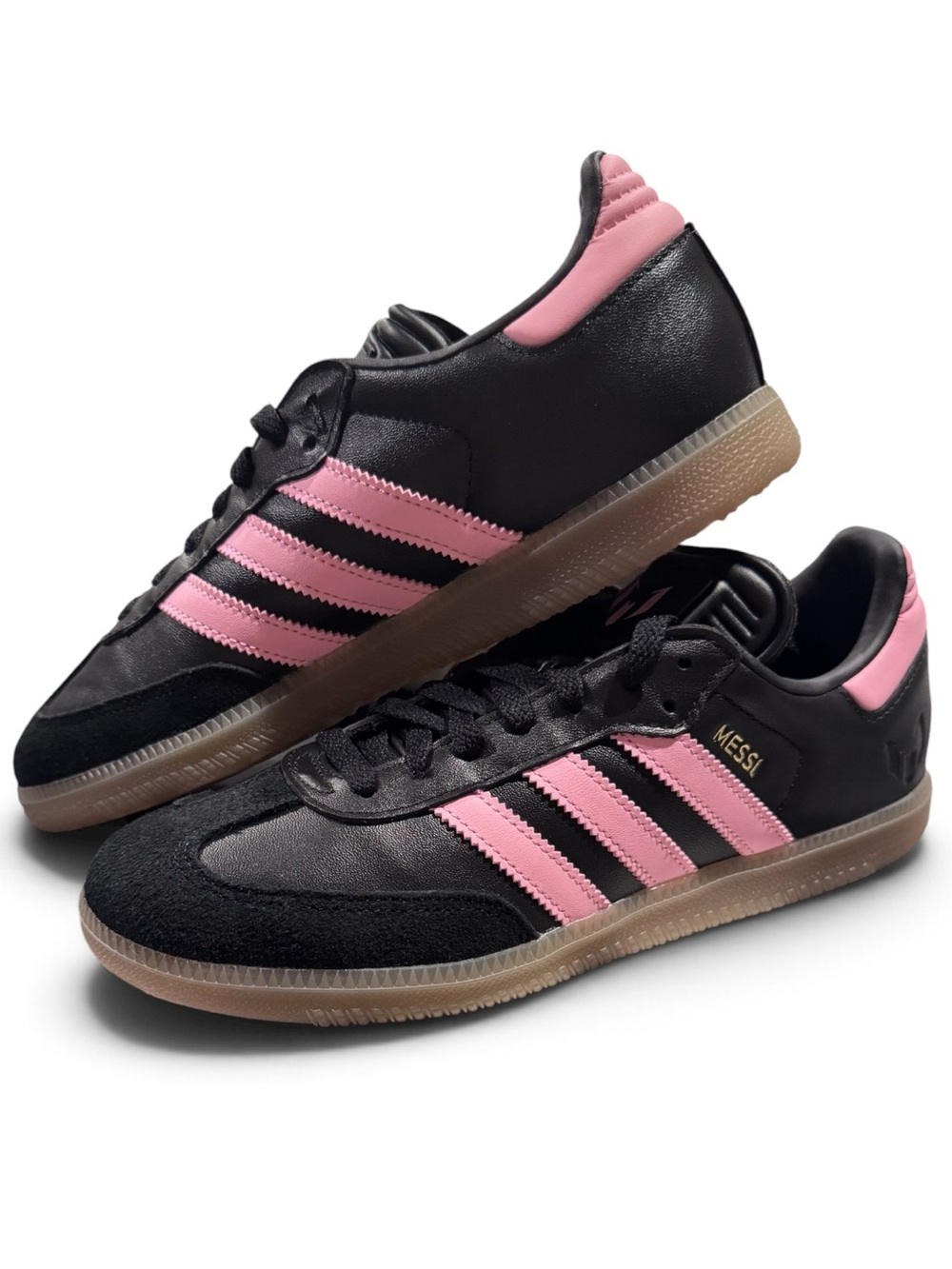NWT adidas Samba Messi Sneakers Black Pink Gum Men’s 7.5 JP7845